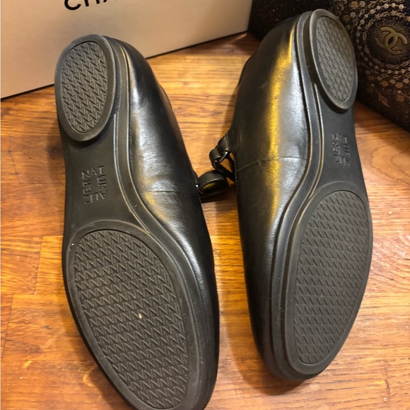 Naturalizer Leather Black Mary Jane Flats 7 - Picture 3 of 4